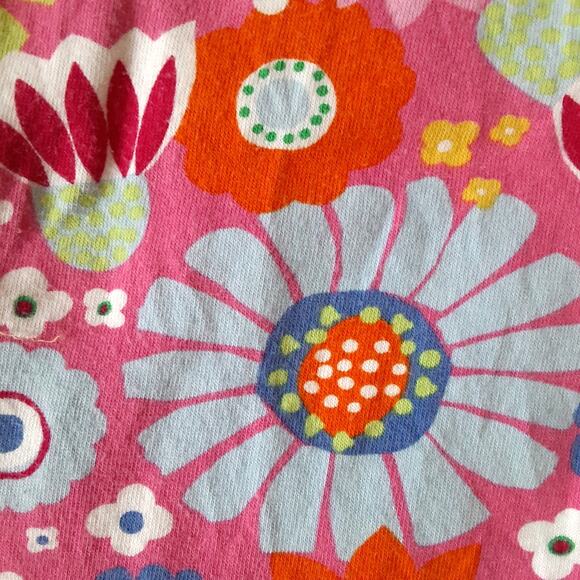 Hanna Andersson Shift Dress Girls 5/6 Retro Mod Floral Multicolor Y2K Summer - Picture 5 of 8